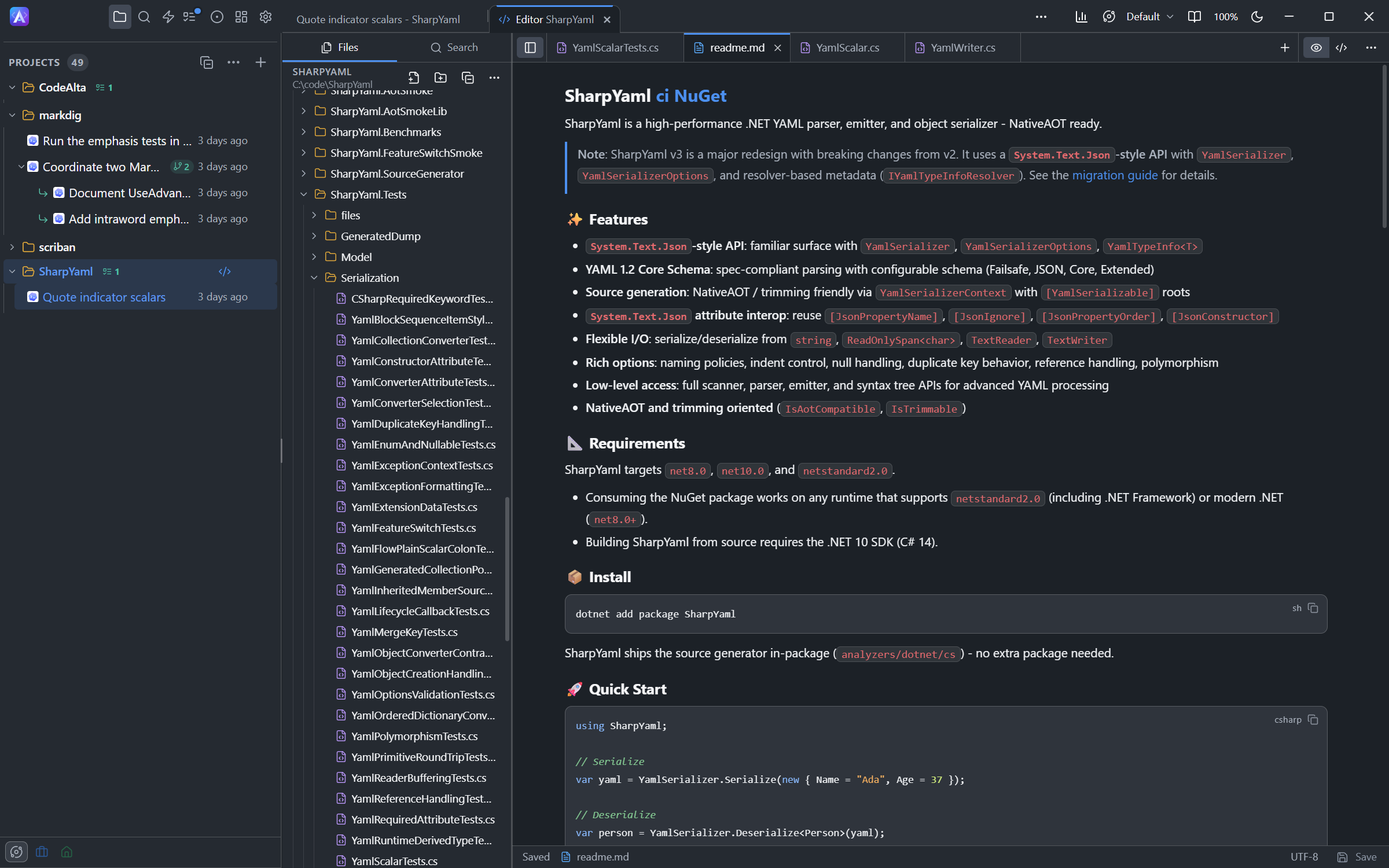 CodeAlta Desktop code editor showing an SVG file as a drawing, with zoom controls